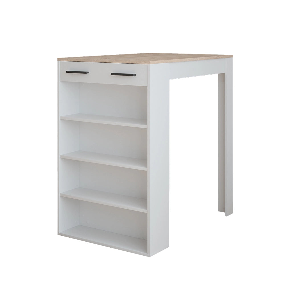 Vicco tavolo bar alto Bianco/Sonoma 67 x 100 cm Tavolo da bar