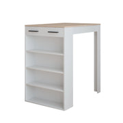 Vicco tavolo bar alto Bianco/Sonoma 67 x 100 cm Tavolo da bar