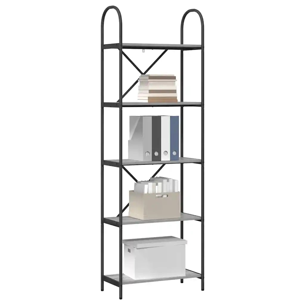 Libreria Grigio Sonoma 60 x 30 x 183 cm Legno multistrato 879908