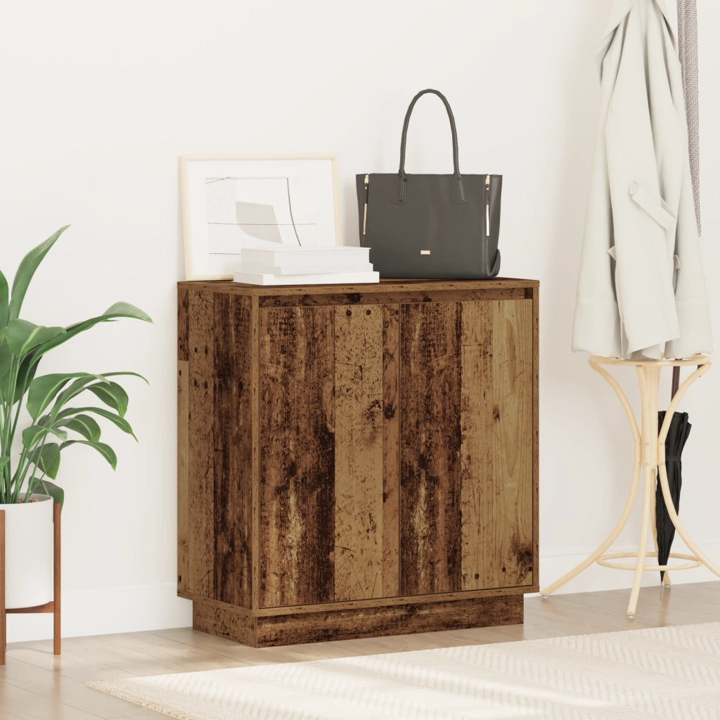 Mobile con LED in legno antico 71x34,5x75 cm in legno ingegnerizzato