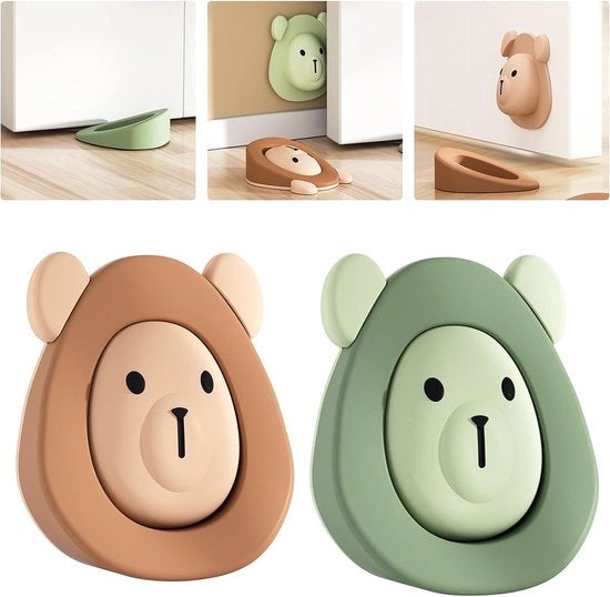 Blocco porta per bambini, 2 pezzi, senza perforazione, adesivo per parete, per pavimento senza bagnare, per stanza dei bambini