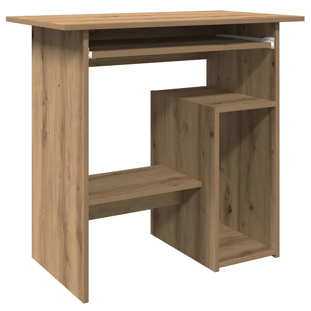 Scrivania Rovere Artigianale 80x45x74 cm in Legno Multistrato