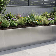 Muro di contenimento 2 pz 60 x 12 x 40 cm Acciaio Inox Argento 8015273