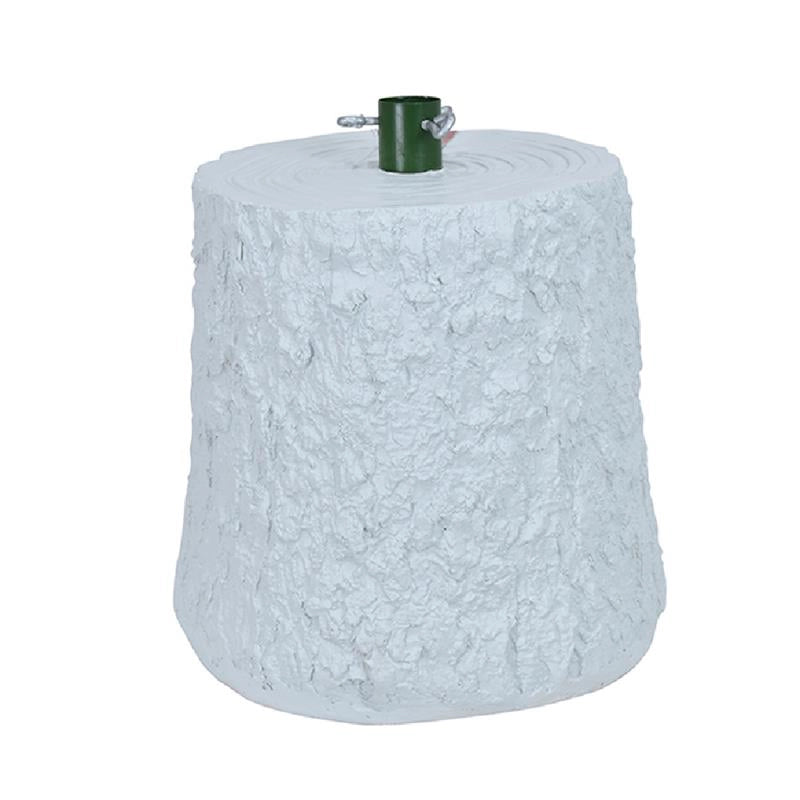 MAURY'S BASE SUPPORTO ALBERO DI NATALE EFFETTO TRONCO DIMENSIONI 32X26X30+4CM COLORE BIANCO