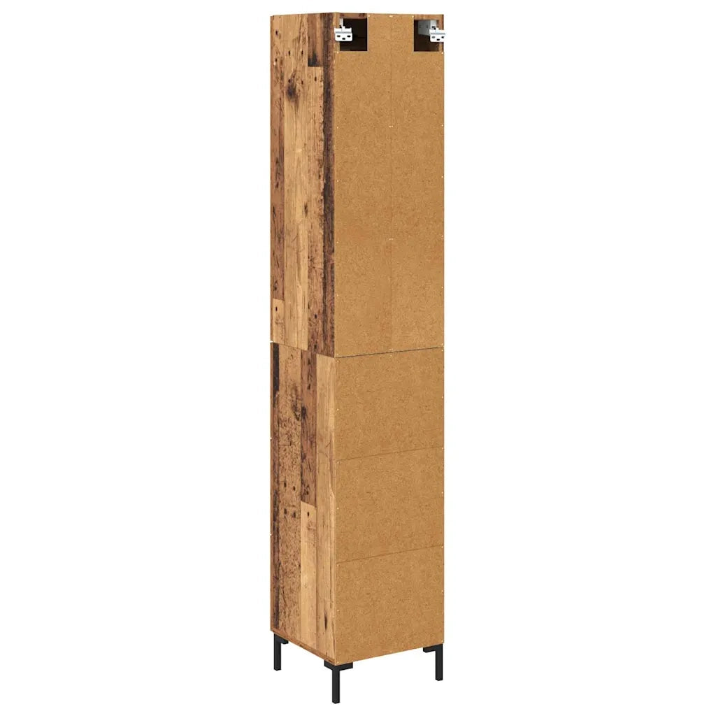 Credenza | Madia | Buffet da pranzo | Armadio da pranzo Legno vecchio 34,5 x 34 x 180 cm Legno multistrato
