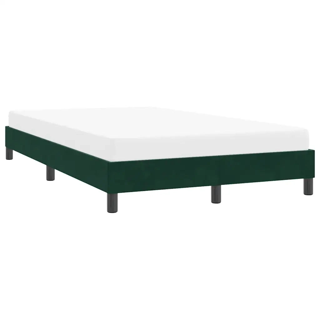 Giroletto senza Materasso Verde Scuro 120x220 cm Velluto 4101400