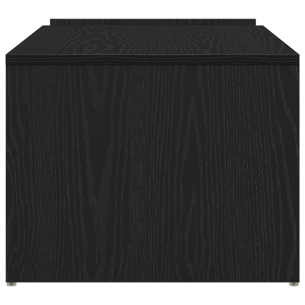 Tavolino da caffÃ¨  Nero Rovere 90x45x35 cm in Legno Ingegnerizzato