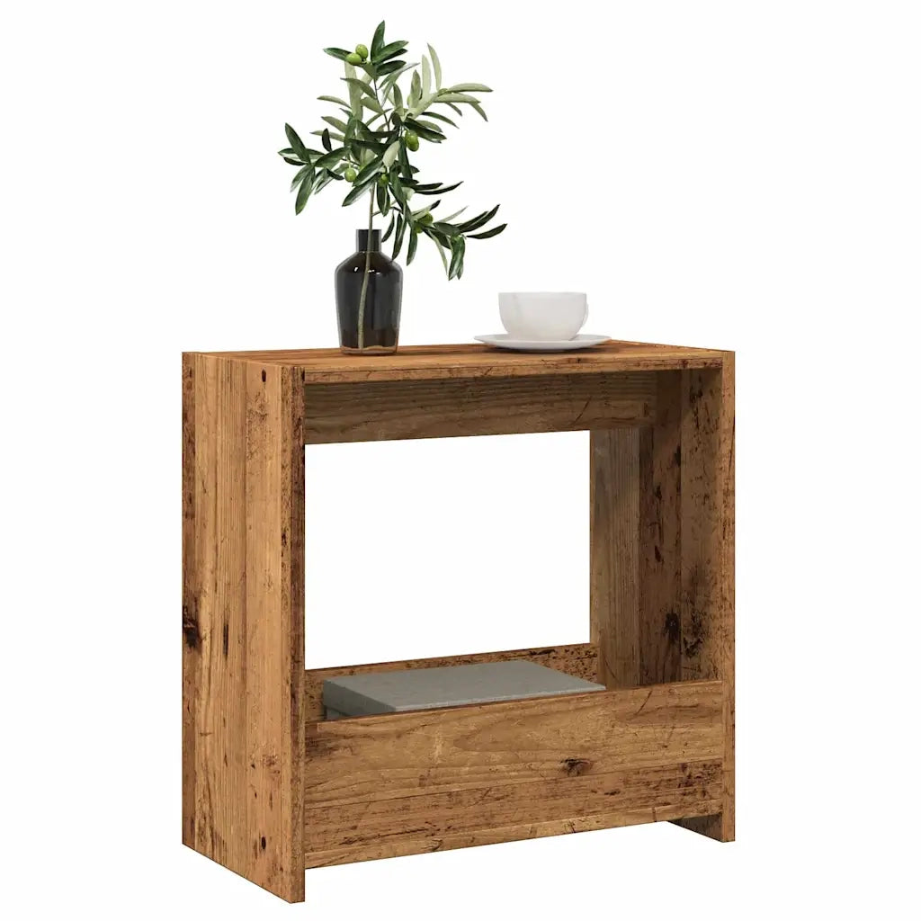 Tavolino Legno Vecchio 50x26x50 cm in Legno Multistrato 856538
