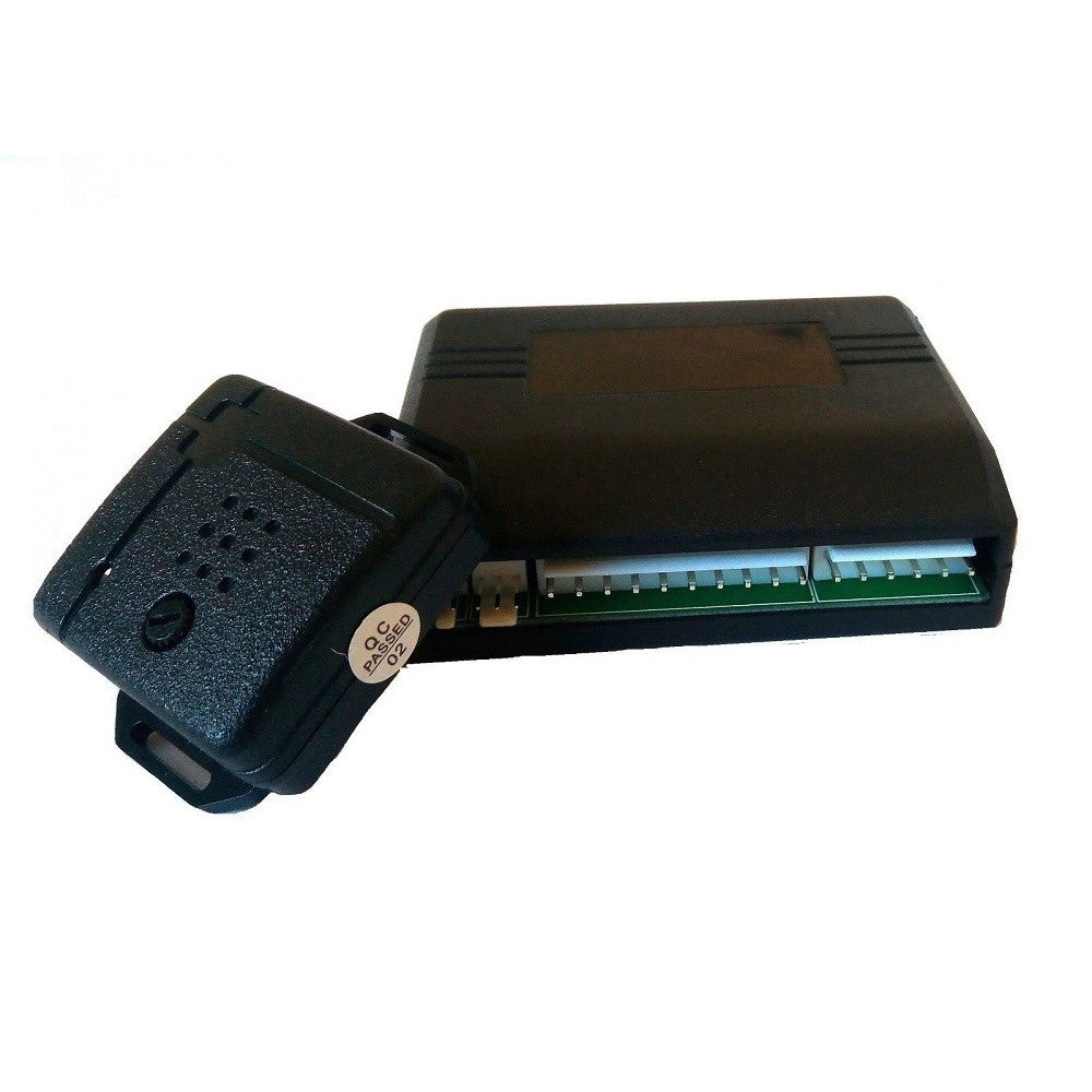 Trade Shop - Kit Allarme Antifurto Auto Universale Furgone Camper Roulotte 2 Telecomandi -