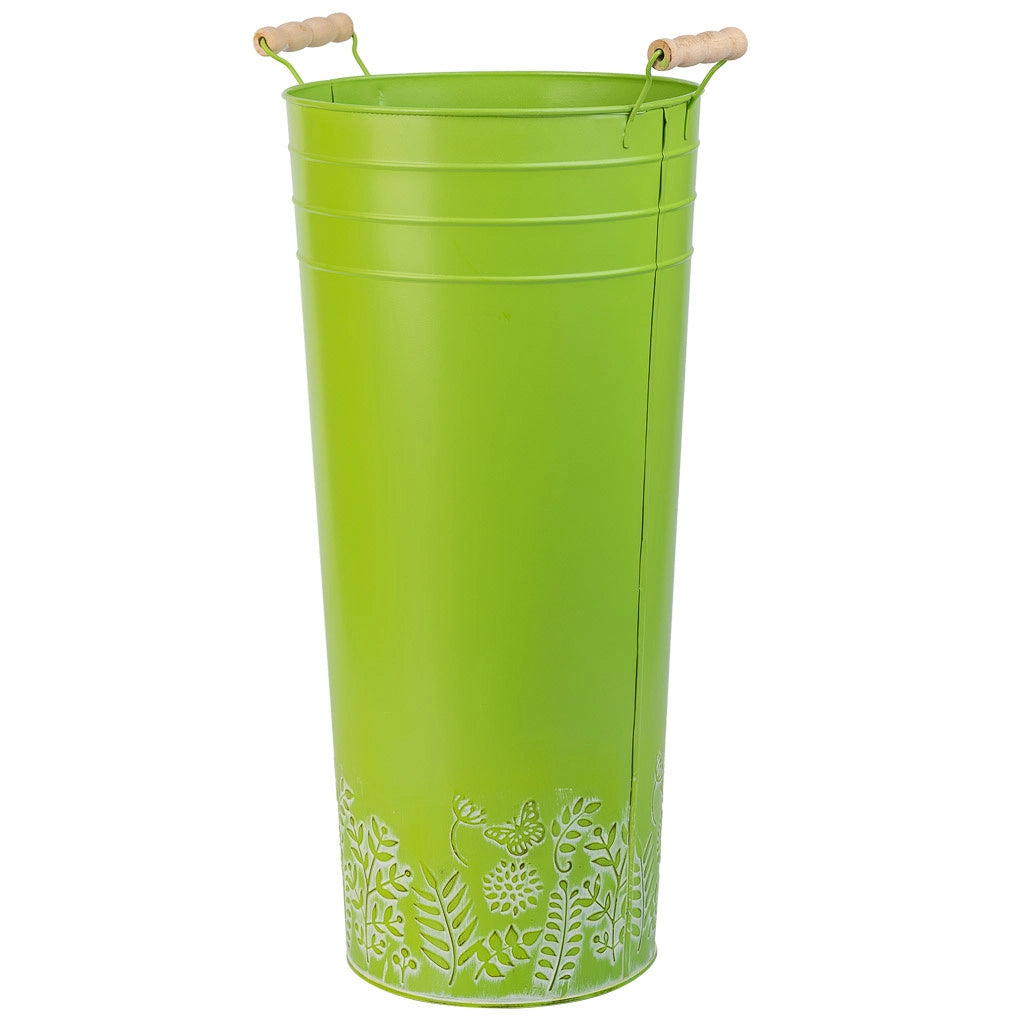 Portaombrelli tondo in metallo verde d23,5x50h b:18