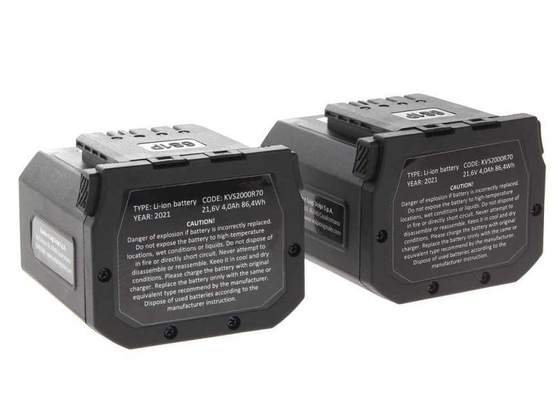 Potatore Volpi KVS8000 con 2 batterie 21,6V 4Ah e barra da 20cm