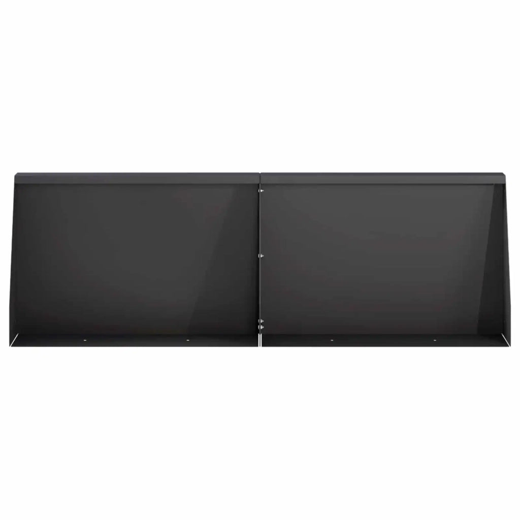 Muro di contenimento 4 pz 60 x 12 x 40 cm Acciaio Nero 3449079