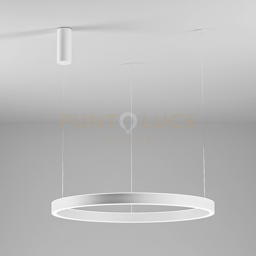 CRISEIDE S/1G - LAMPADARIO A SOSPENSIONE BIANCO A LED DIMMERABILE 3000K 5300LM 100W D.96,6CM