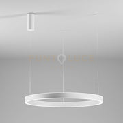 CRISEIDE S/1G - LAMPADARIO A SOSPENSIONE BIANCO A LED DIMMERABILE 3000K 5300LM 100W D.96,6CM