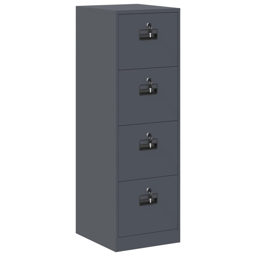 Armadio per File con cassetto 2 pcs Antracite 44 x 50 x 139 cm
