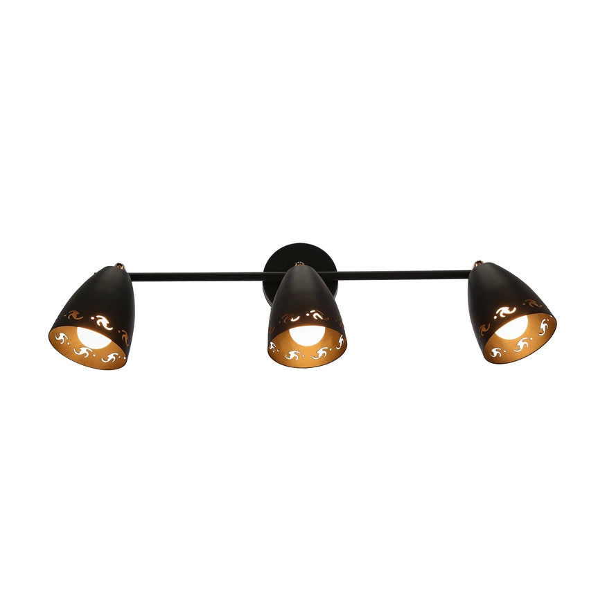 Plafoniera Candellux Coty 93-67173 3xE14 70cm nero/oro