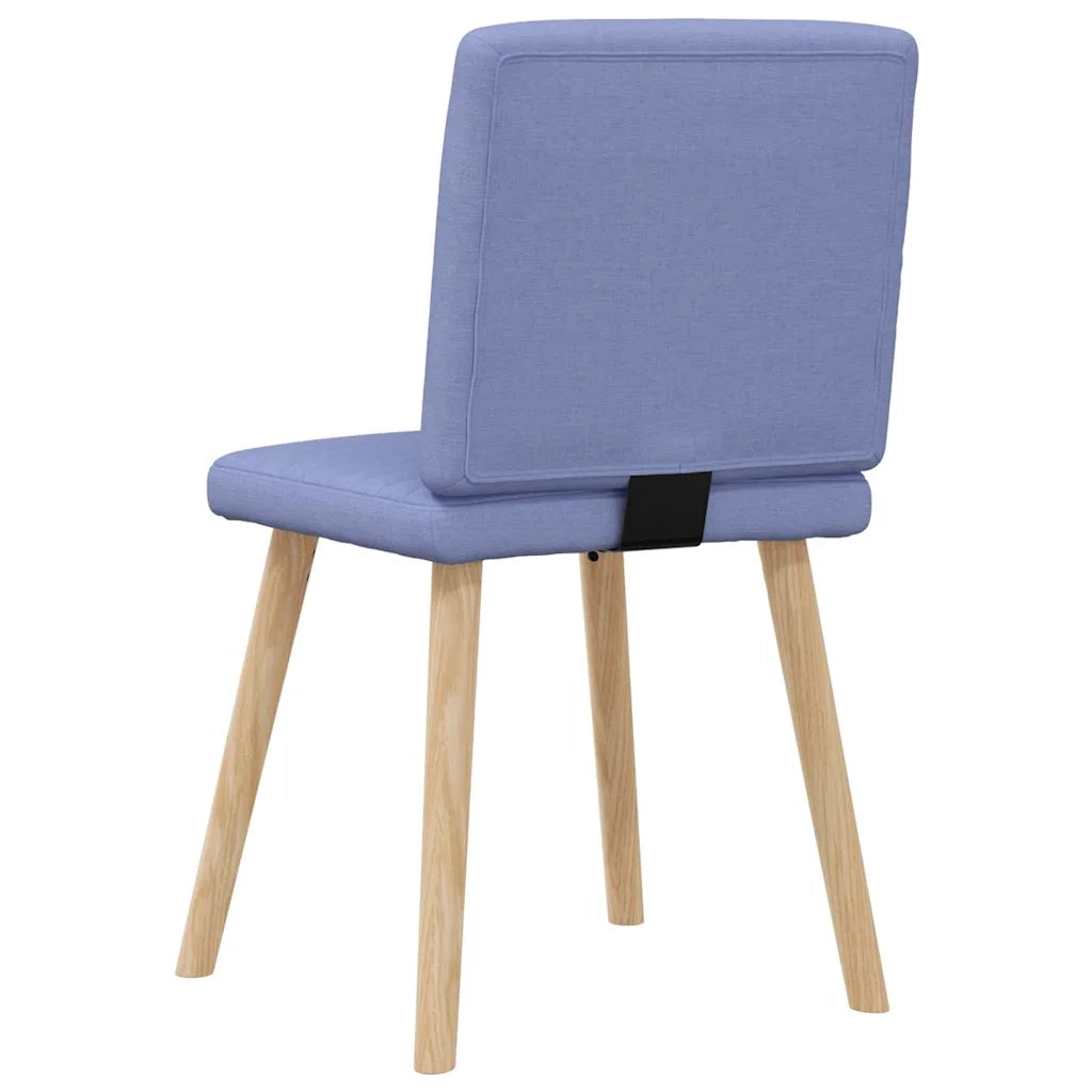 Sedie da Pranzo 4 pz Blu Jeans in Tessuto 3315284