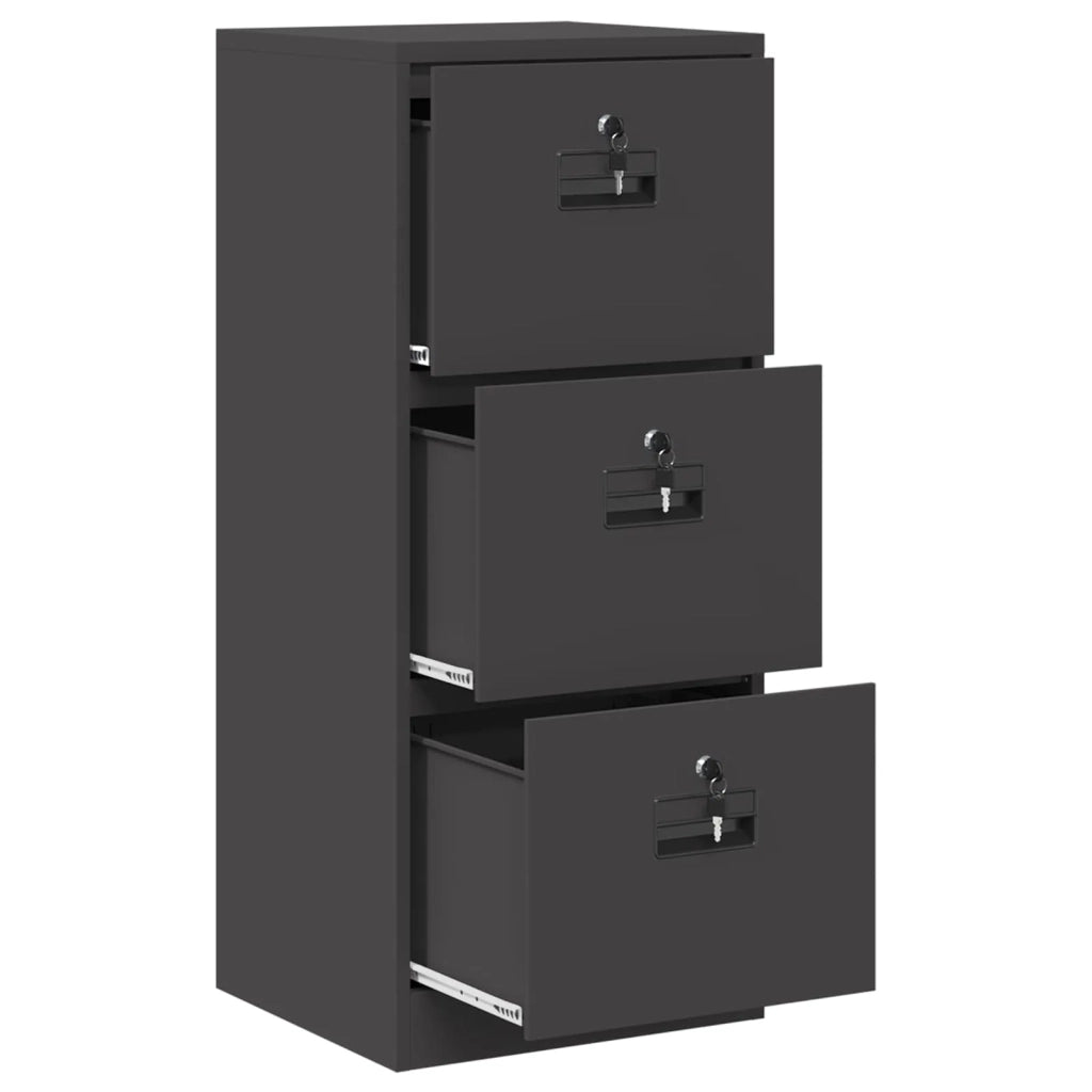 Armadio per File con cassetto Nero 45,5 x 42 x 106,5 cm CFW5580205