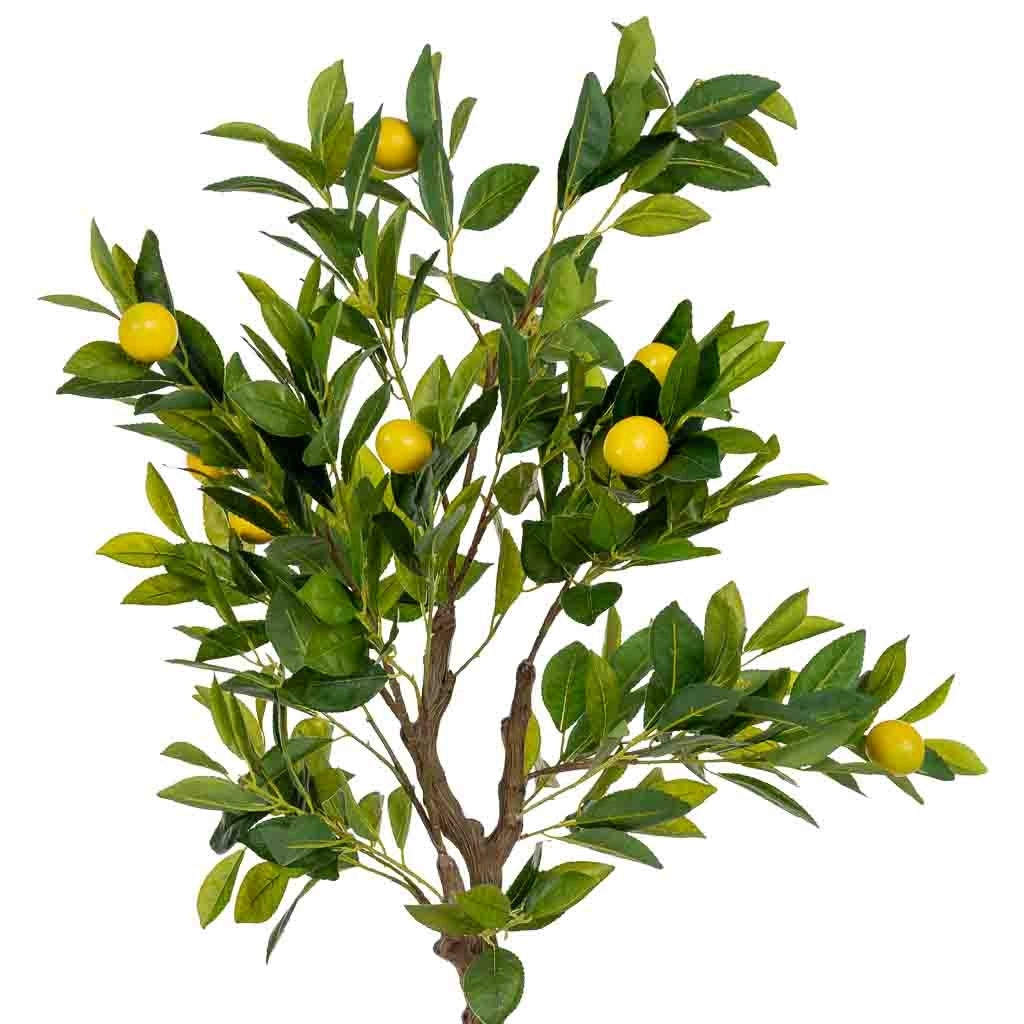 Albero di limone artificiale decorativo verde 55x55x120cm