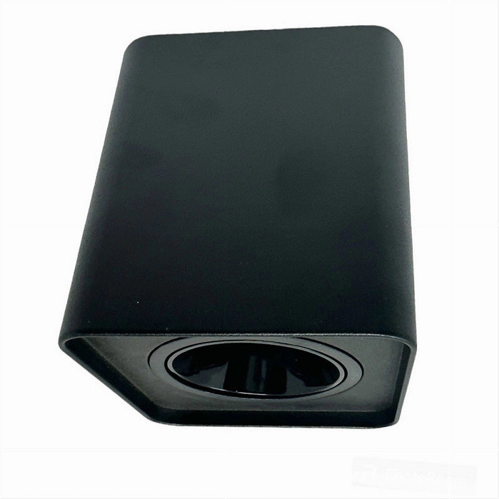 Trade Shop - Porta Faretto Orientabile Da Soffitto Nero Per Faretto Gu10 / Gu5.3 P34-gu10-n1 -