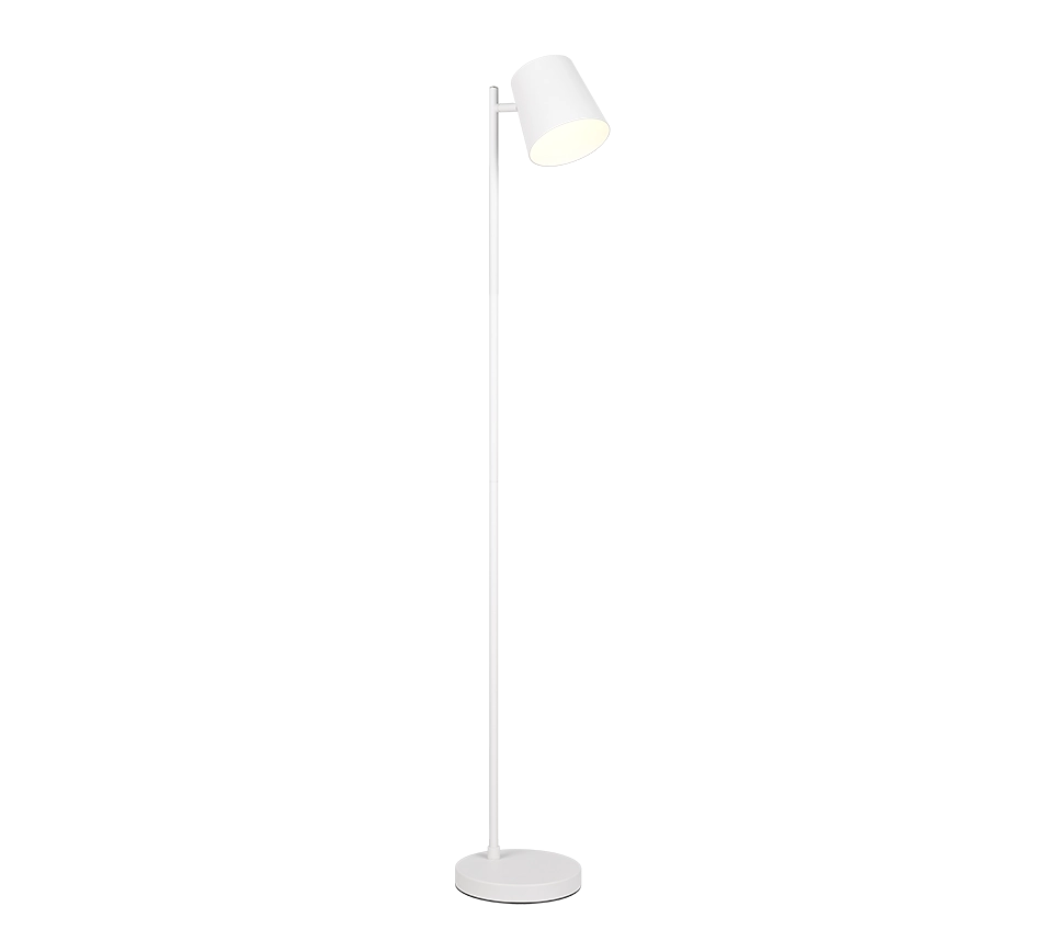 Piantana LED ricaricabile, metallo, bianco, H 125 cm, Blake