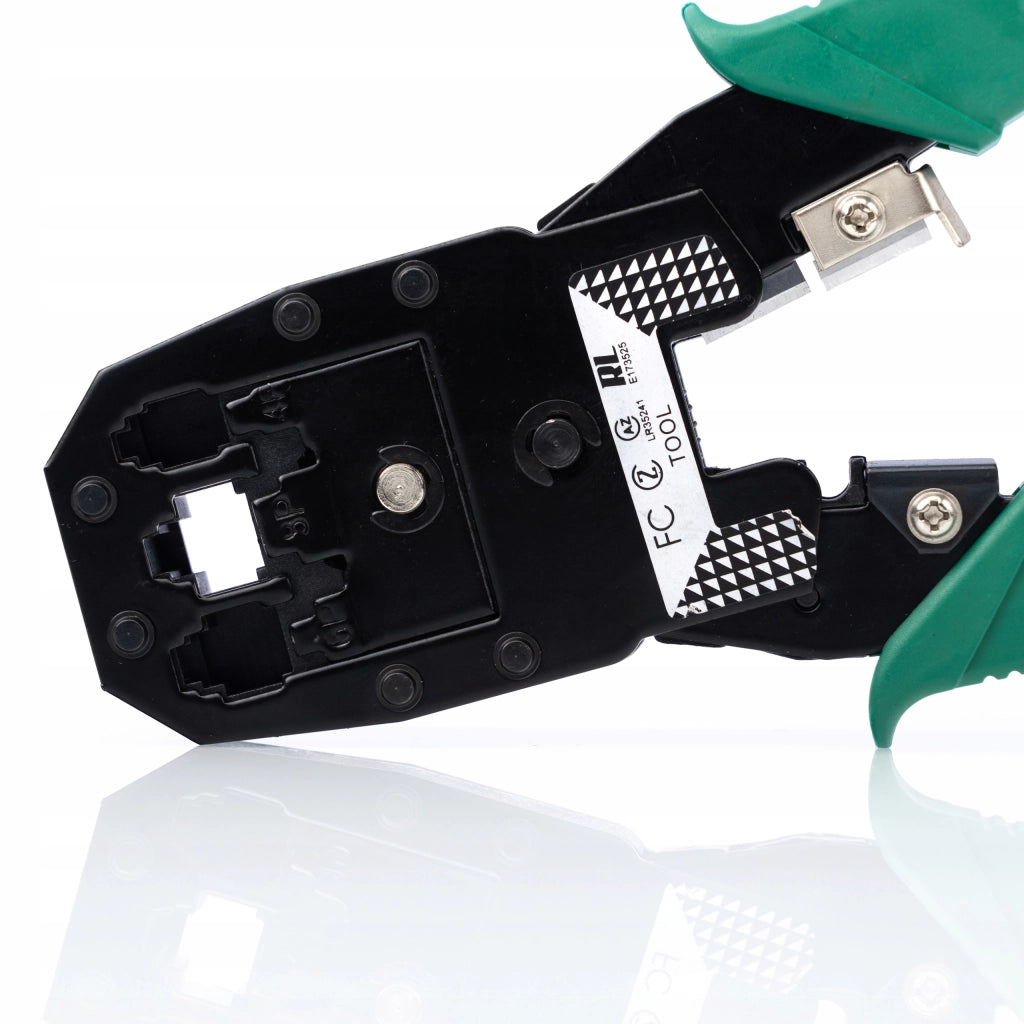 Set di Strumenti di Rete 9 in 1 – Crimpatrice, Tester Cavi LAN, Stripper | Materiale: Metallo e Plastica ABC
