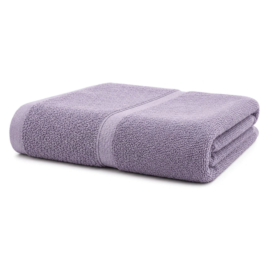 Sanaza, Telo Bagno Sfumatura Colore Struttura Lilla, Viola Lilla