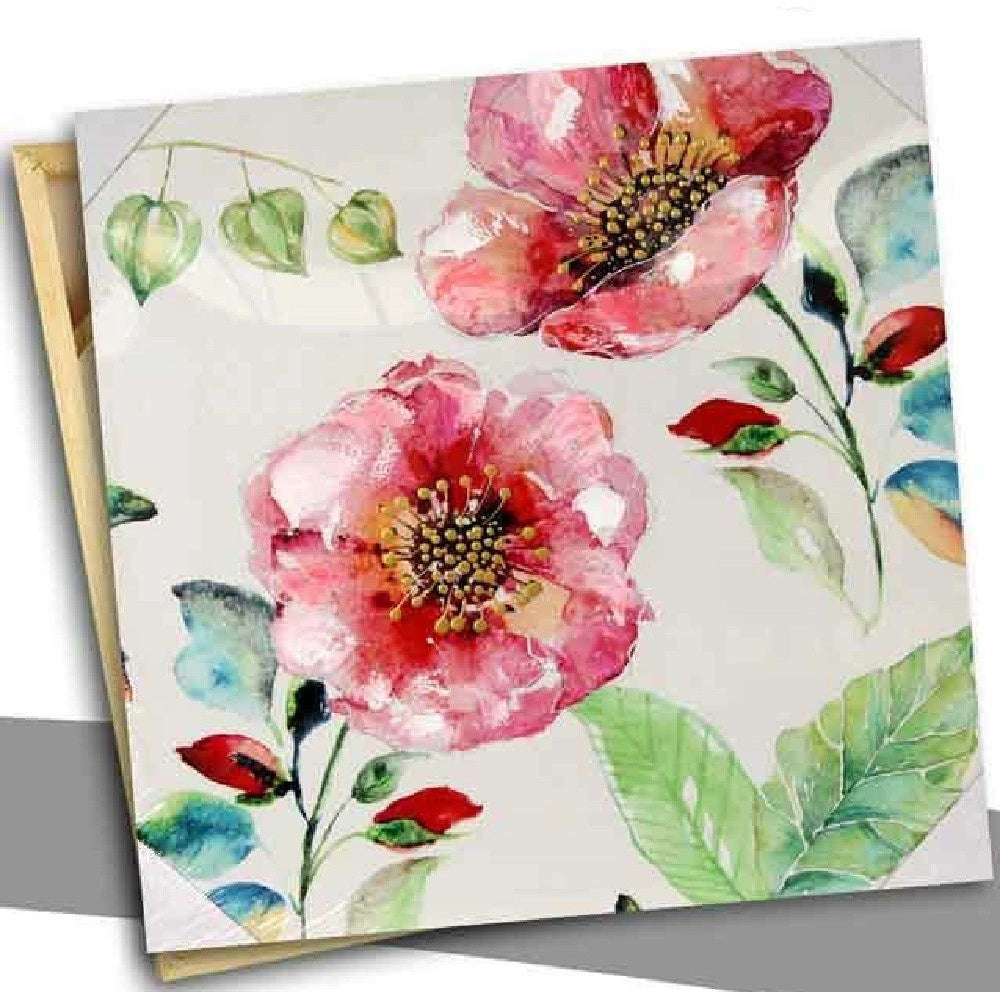 Trade Shop - Quadro Quadretto Decorativo 60x60x2,5cm Tela Su Legno Deluxe Decori Ass. 723643 -