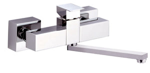 Rubinetto lavello a muro con canna girevole - serie skyline