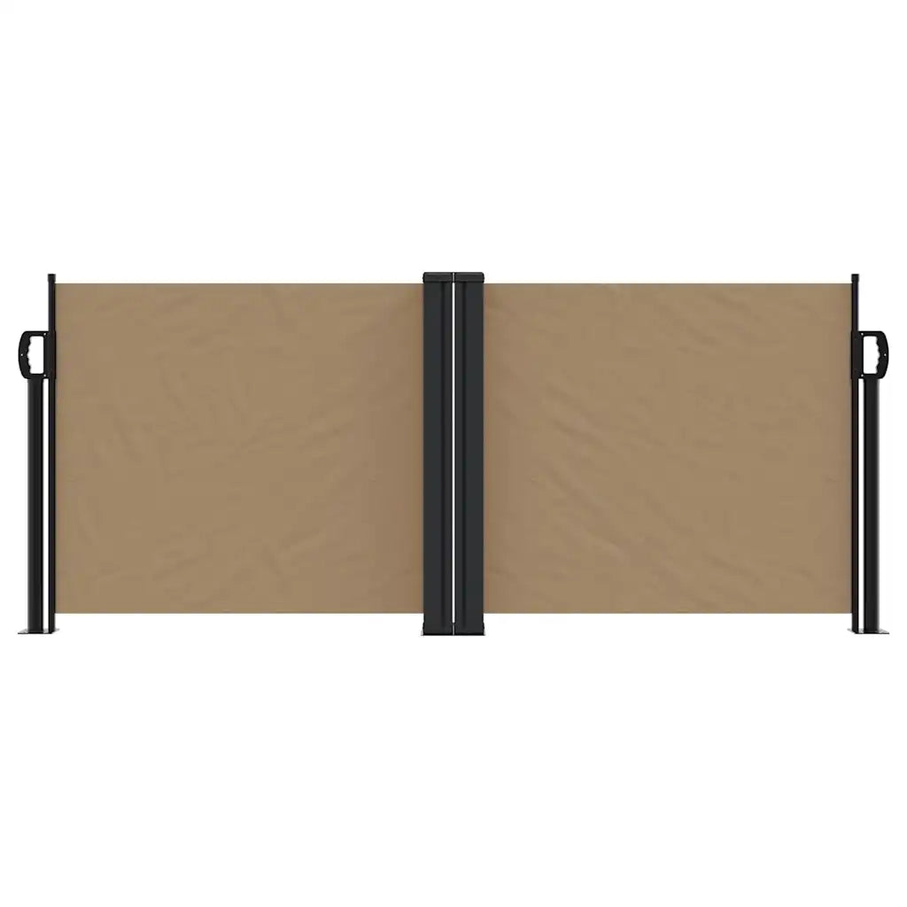 Tenda da Sole Laterale Retrattile Tortora 100x600 cm 4004589