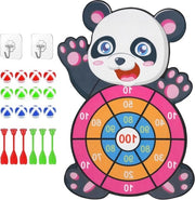 Tavolo da dart per bambini - giocattolo per bambini con dinosauri - 12 palline adesive - 6 dardi - età 3-12 - giochi da fare all'interno e all'esterno - giocattoli