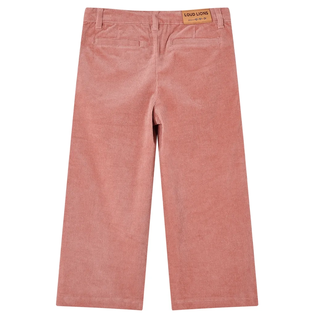 Pantaloni per Bambini in Velluto a Coste Rosa Antico 92 CFW2401207