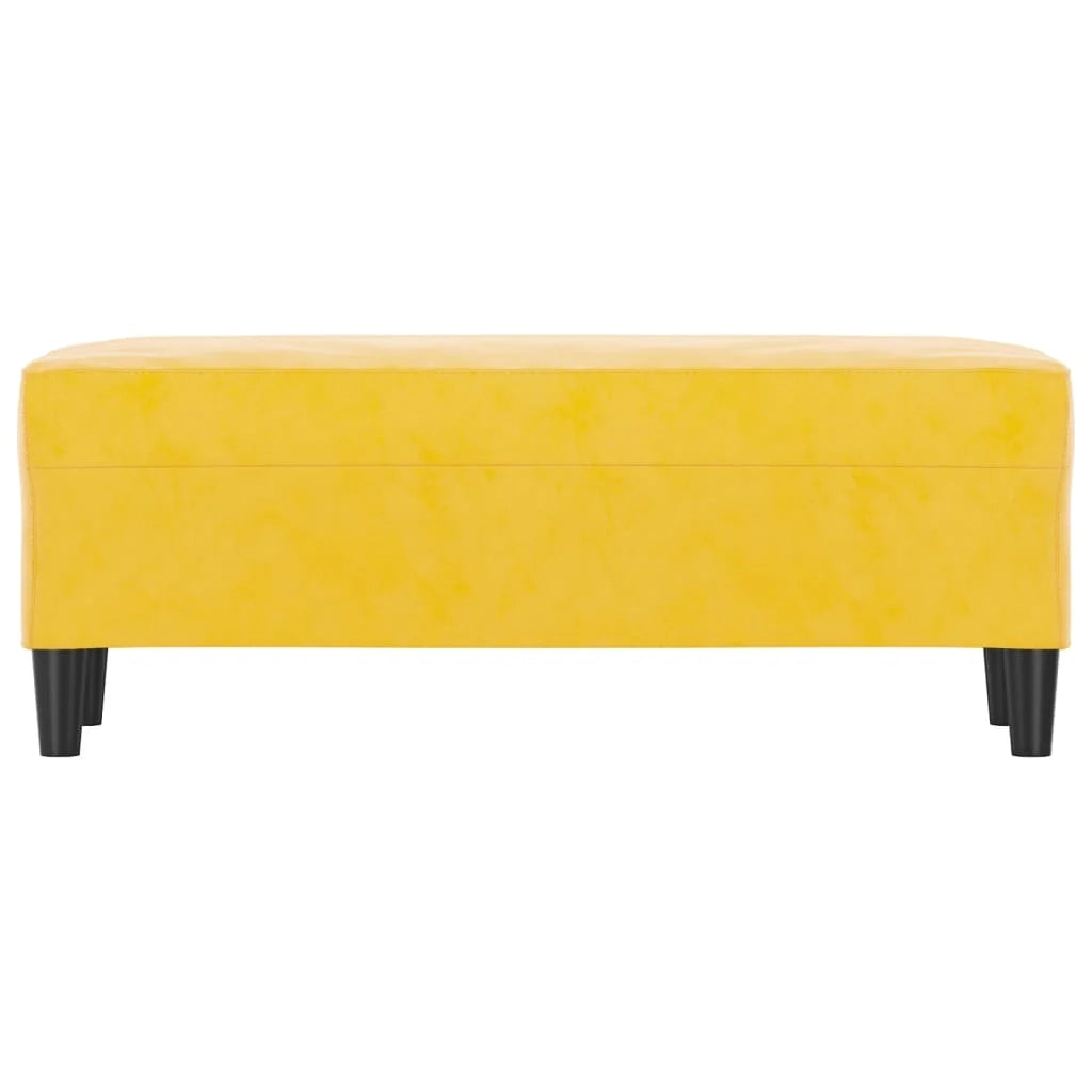 Panca/panca in velluto giallo 100 x 35 x 41 cm 02_0010695