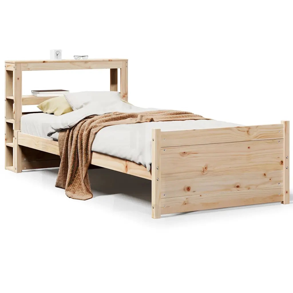 vidaXL Giroletto con Testiera 90x200 cm in Legno Massello di Pino