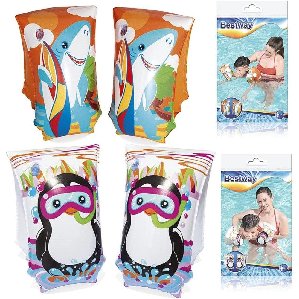 Trade Shop - Coppia Braccioli 30x15cm Aquatic Life Per Bambini 5-12 Anni 2 Assortiti 32102 -