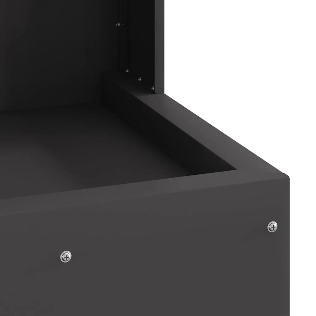 Focolare Nero 35 x 35 x 100 cm Acciaio CFW7643613