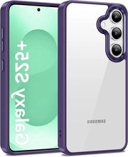 Hoes con Protezione Val e Anti-scalfatura per Samsung Galaxy S25 Plus - Blu, Retro Illuminato in Vetro