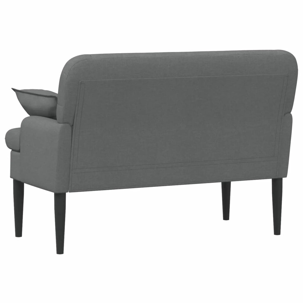 Loveseat con bottoni imbottiti Grigio Scuro 111 x 68 x 80 cm 42041797