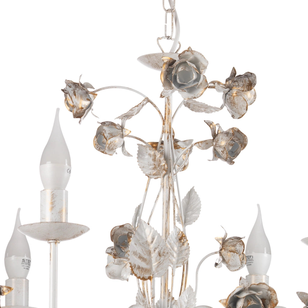 Lampadario Carolina avorio