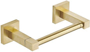 Supporto per il water, rotativo, quadrato, acciaio inossidabile, design moderno (oro)