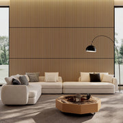 Pannelli Acustici 3D in Legno per Parete e Soffitto ¨C MINIMAL ¨C Rovere Bianco 115x60 cm