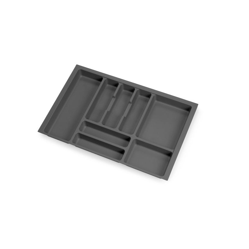 Portaposate Optima Vertex/Concept, profondità 500 mm, spessore 16 mm, modulo 450 mm, Tecnoplastica, Grigio antracite
