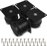 Accessori per mobili in metallo - Tavolo supporto - Angoli per mobili - Supporto per mobili - Componente tavolo - Accessori per mobili in metallo pesanti - Nero - 4 pezzi - 50mm - Supporti rettangolari per mobili