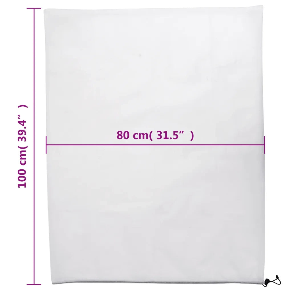 Coperture con Coulisse per Piante 12pz 70 g/mÂ² 0,8x1 m