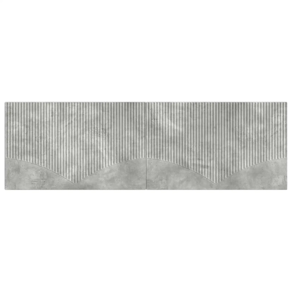 Testiera da Muro HOORN Grigio Cemento Legno ingegnerizzato 897388