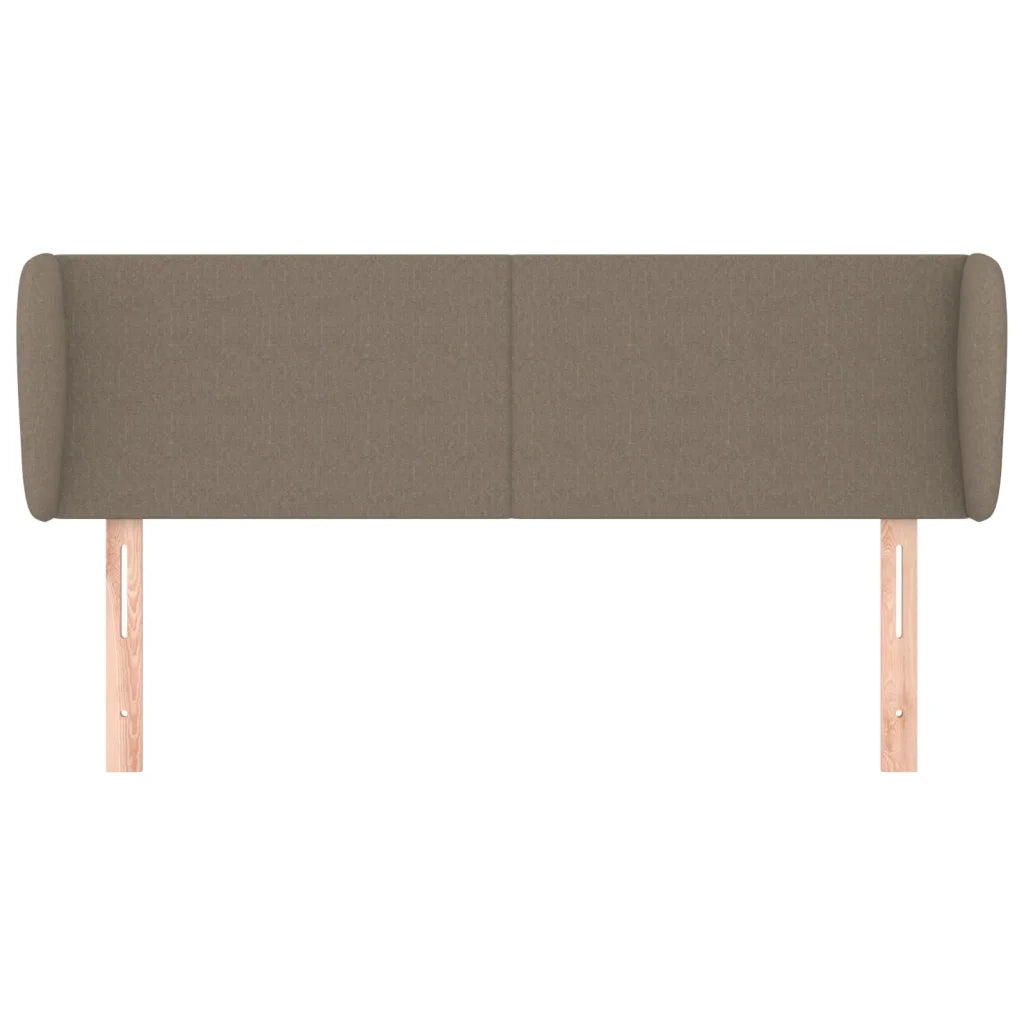 Testiera ad Orecchio Tortora 147x23x78/88 cm in Tessuto