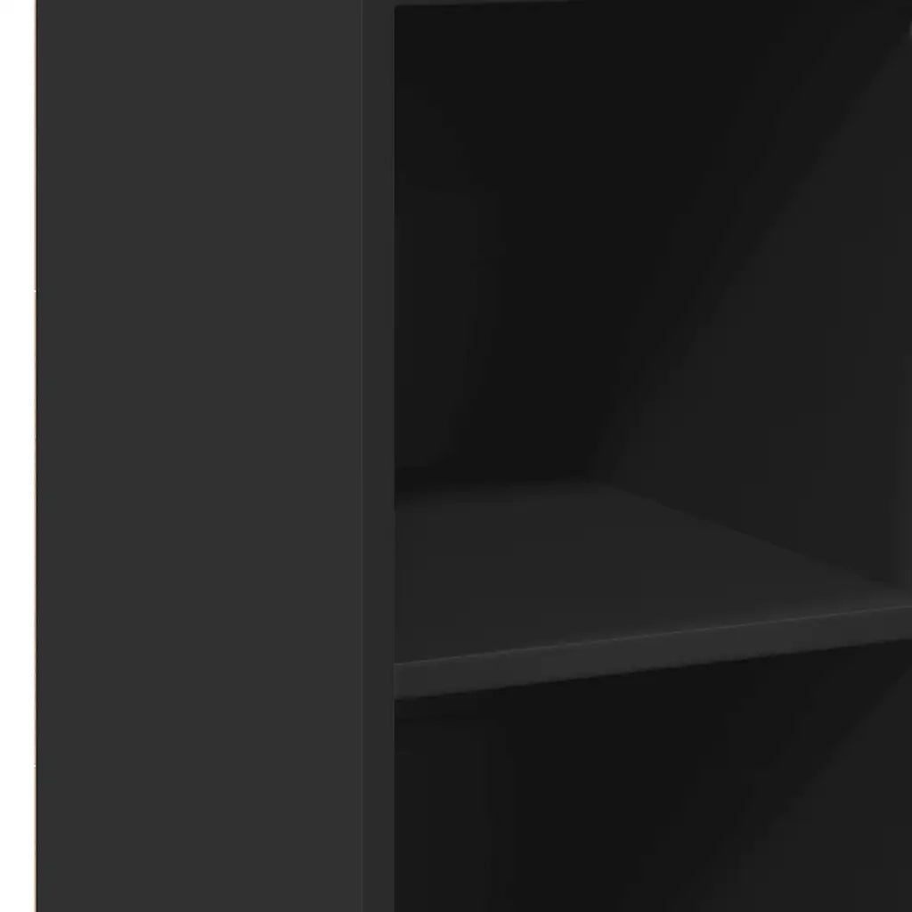 Credenza | Madia | Buffet da pranzo | Armadio da pranzo Nera 40x41x124 cm in Legno Multistrato