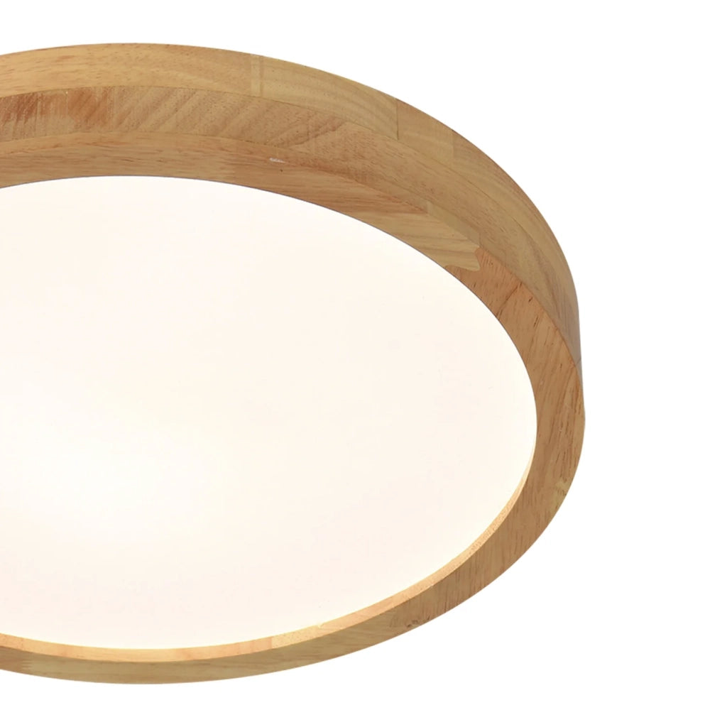 LÚZETE - PLAFONIERA LED 35W REGOLABILE CON TELECOMANDO LEGNO HARALD