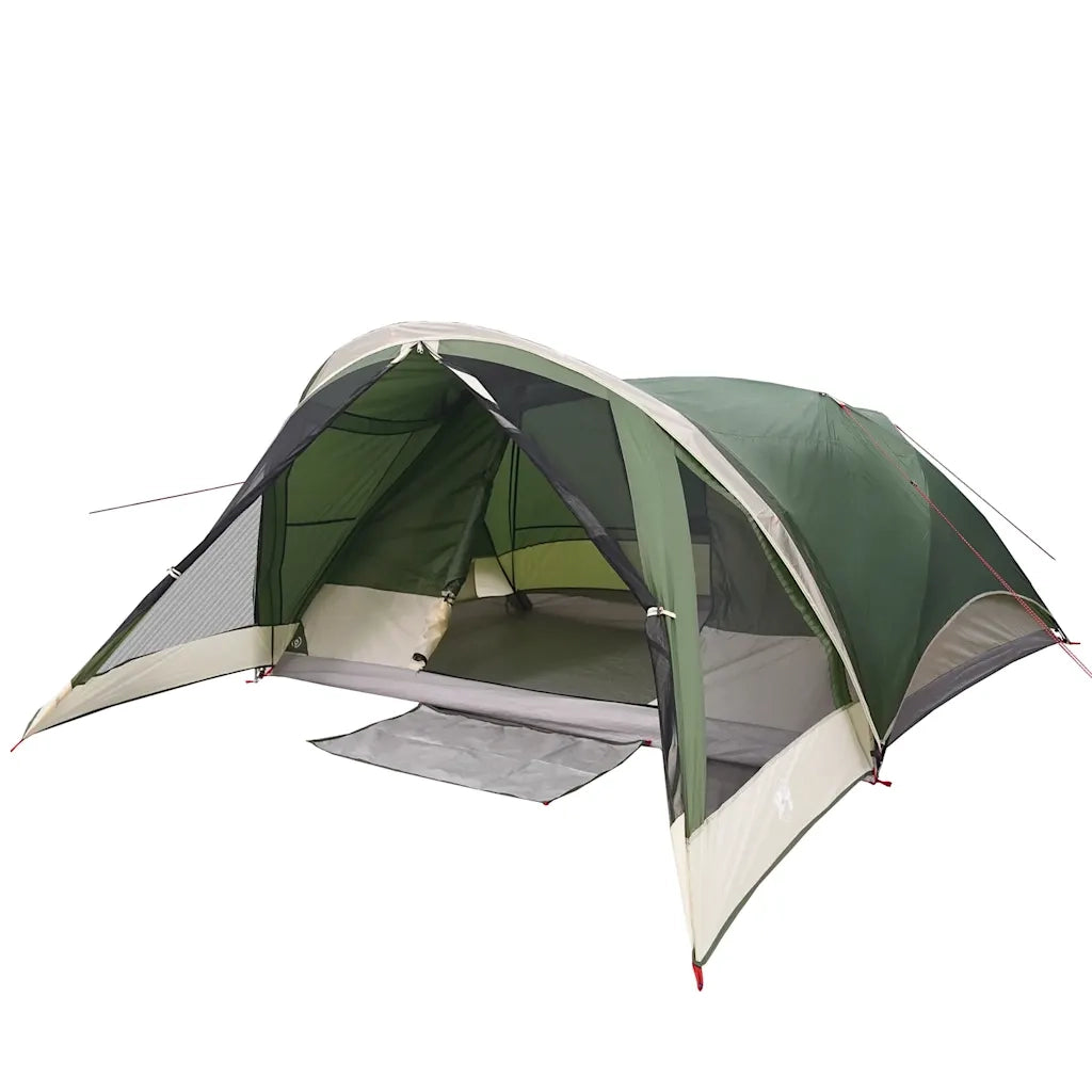 Tenda Familiare Cabina per 6 Persone-Tenda da campeggio Verde Impermeabile 142557
