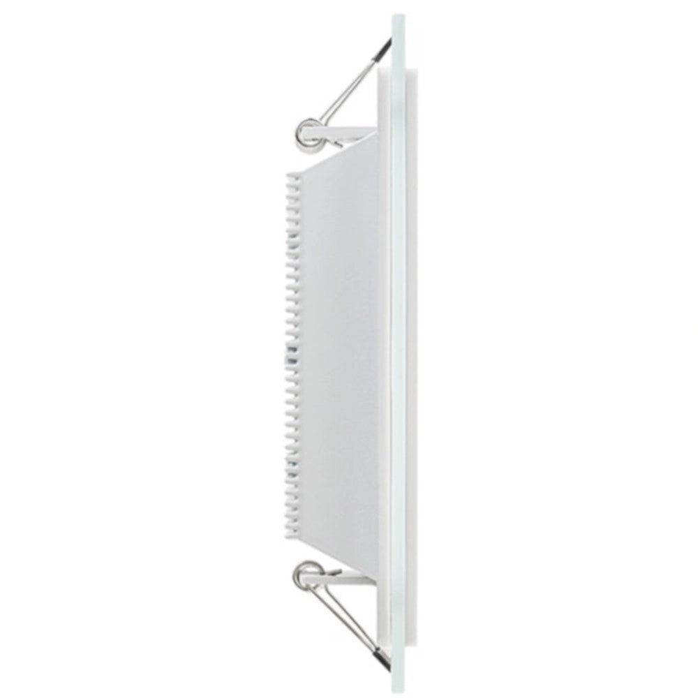 Trade Shop - Pannello Led Slim Quadrato Incasso 24w Cornice Vetro Cct 3000k 4000k 6500k P205e-q3c -